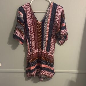 Multicolor Patterned Women's Dress